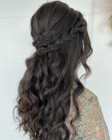 Parla Hair - Ottawa Bridal Hairstylist Kira McClenaghan - Hair Extensions Rental BFB Hair - Shade - Blackberry Length - 18 inches