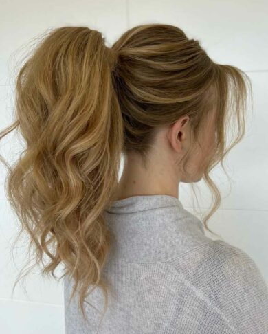 Parla Hair - Ottawa Bridal Hairstylist Kira McClenaghan - Hair Extensions Rental BFB Hair - Shade - Butterscotch Length 18 inches